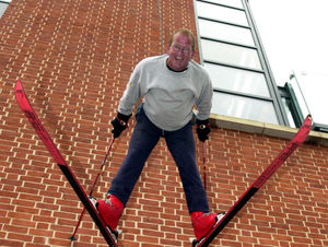 Supporting image for story: August 2000: Eddie 'The Eagle' soars over Ludlow