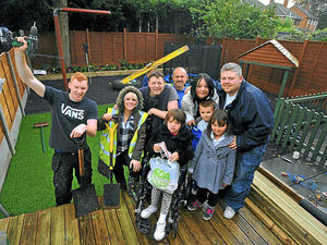 Supporting image for story: Charity helps give Shannon, 11, her own little play park at home
