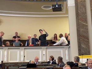 Supporting image for story: Watch: Tense moment Birmingham council leader faces fury from public gallery over bin strikes