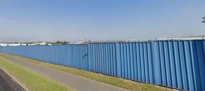 The 'blue hoarded' site in Burntwood