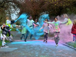 Supporting image for story: Lots of messy family fun at Beacon Centre's Colour Run in East Park