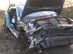 Supporting image for story: Man cut free after crash involving car and van 