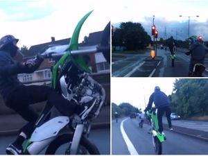 Supporting image for story: WATCH: 'Menacing' bikers pull wheelies and stunts on busy A34 in Great Barr