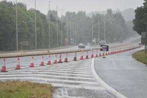 The route has been closed due to the incident.