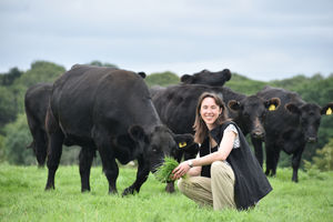 Charlotte Hollins who runs the farm with her partner Ben