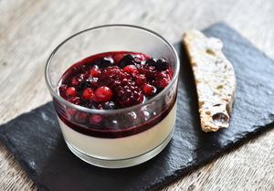 Panna cotta with berries