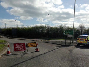 Supporting image for story: Motorcyclist suffers serious injuries in crash which closes A53 in Shropshire