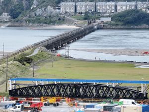 Supporting image for story: Trains running across the huge Barmouth viaduct once again