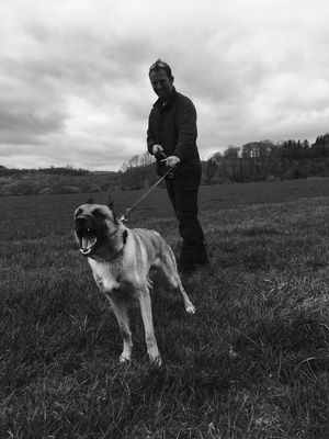 Pc Mike Barnsley and police dog Storm