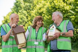 Supporting image for story: Community group receives bird and bat boxes for local park