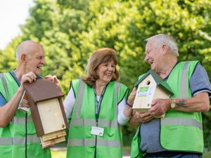 Supporting image for story: Community group receives bird and bat boxes for local park