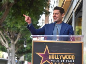 Supporting image for story: Zac Efron praises late co-star Matthew Perry in Hollywood Walk of Fame speech