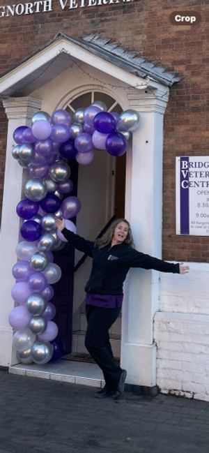 Sarah Probert celebrating 20 years in Bridgnorth as a vet