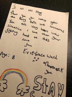 The letter sent to New Cross Hospital.