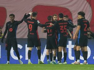 Supporting image for story: Robert Lewandowski on target again as Barcelona continue impressive form