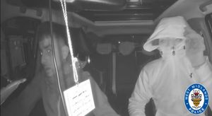 Police want to speak to these people after a car was stolen near Smethwick. Photo: West Midlands Police