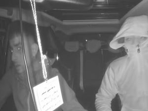 Supporting image for story: Two men caught on dash cam footage from car stolen near Smethwick - police appeal to trace them