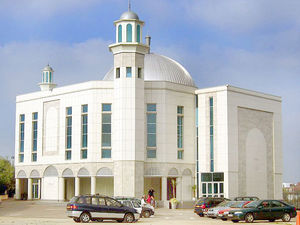 The Baitul Futuh Mosque is the largest mosque in western Europe and will host the symposium