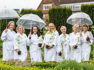 Supporting image for story: Cast of Calendar Girls plant special flowers at Birmingham’s Winterbourne House and Gardens