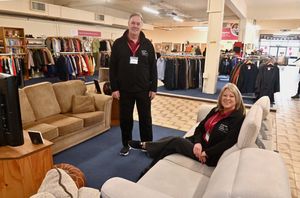 Store manager George Bradley and deputy manager Lorraine Threadgold