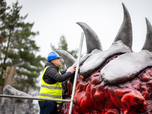 Supporting image for story: Watch – Nemesis Reborn is prepared ahead of its reopening at Alton Towers