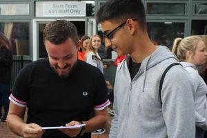GCSE results day at The Marches School
