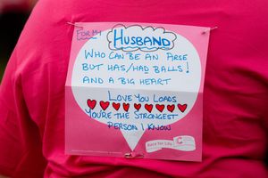  Megan Potts, Ashley Potts and Jade Potts - from Shrewsbury - Running for their dad/husband Neil Potts