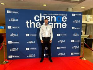 Supporting image for story: Brightstar boss showcases work of club at UNESCO international conference in Paris