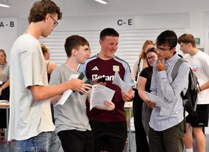 Students have been celebrating their top A level results at schools and colleges such as King Edward VI College in Stourbridge