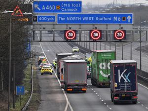 The closure at Junction 11. Photo: Tim Thursfield