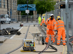 Supporting image for story: Resurfacing work under way in Wolverhampton city centre ahead of long-awaited Metro extension opening 
