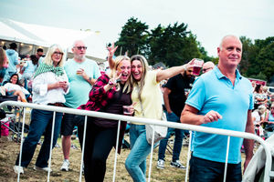 Crowds at the Monckton Recreation Centre, Penkridge enjoy the music