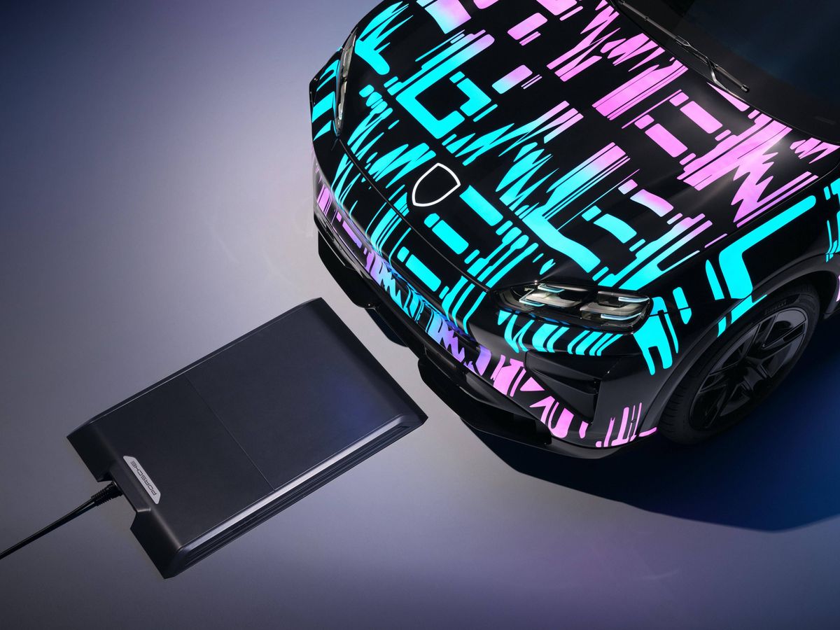 Porsche&rsquo;s inductive charging aims for plug-free EV top-ups