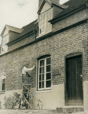 The childhood home of Bishop Francis Asbury, one of the founders of Methodism in the United States, was being prepared for a summer rush of visitors from around the world. Les Jesson was pointing the brickwork before the public works department repaired the plaster, both inside and out, and painters completed the facelift of the house in Newton Road, Great Barr.