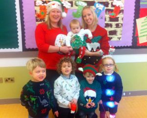 Christmas Jumper Day at Jack & Jill's Preschool, Lichfield