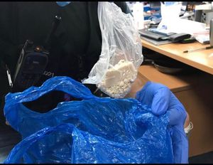 Officers believe the substance to be class A drugs