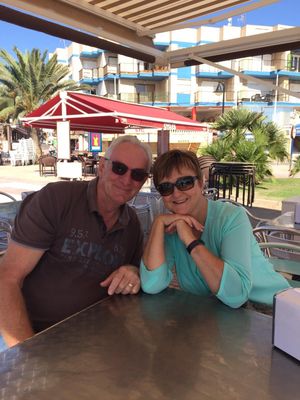 Christine and Manfred Rehm pictured when they were living in Spain near Alicante.