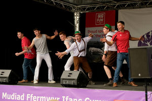 Young Farmers Club performers on stage at this year's Royal Welsh Show
