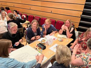 Businesses help launch “Make It Market Drayton” at packed event. Picture: Make It Market Drayton