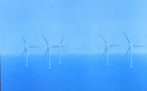 Shelagh Richardson captured the wind turbines in North Wales on a misty morning