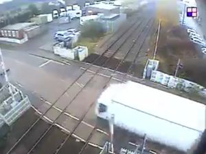 Supporting image for story: WATCH: Lorry ploughs through level crossing barrier causing train delays