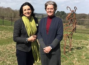 Olivia Chapple Founder and Executive Trustee of Horatio’s Garden with Rose Paterson