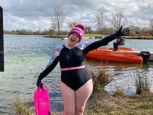 Supporting image for story: First responder Becky makes a splash with month-long cold water challenge