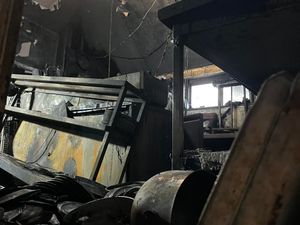 The fire completely gutted the kitchen of the Castle Lodge Buttery in Ludlow