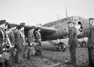 A 1942 picture showing ATC cadets about to climb into an Avro Anson aircraft at an air base "somewhere in the West Midlands" –censorship meant the location was not given, but as this is an old Express & Star picture it would be likely to be somewhere in the Wolverhampton area like RAF Cosford or RAF Perton.