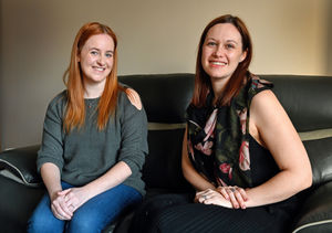 Kerry with her best friend Lisa Wilson