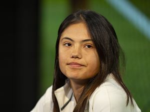 Emma Raducanu pictured during a press conference