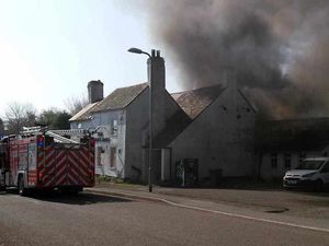 Supporting image for story: Fire crews battle blaze at former Telford pub