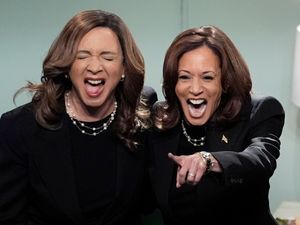 Supporting image for story: Kamala Harris appears as her own ‘mirror image’ during surprise SNL guest spot