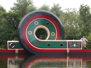 Supporting image for story: Boat with a twist set to delight and intrigue canal users